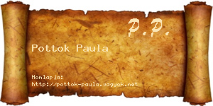Pottok Paula névjegykártya